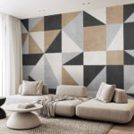 Wall murals A pattern of triangles and triangles