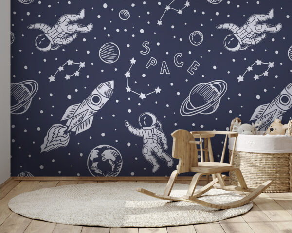A pattern of space objects A pattern of space objects