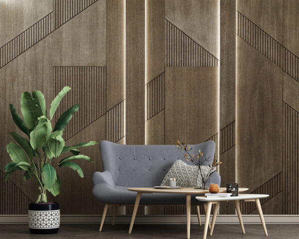 Elegant geometric design on wood panels. Elegant geometric design on wood panels.