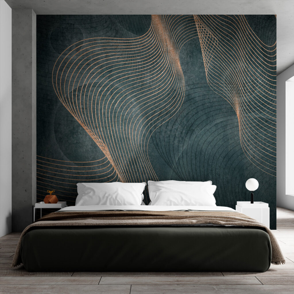 Fluid lines on a textured canvas Fluid lines on a textured canvas
