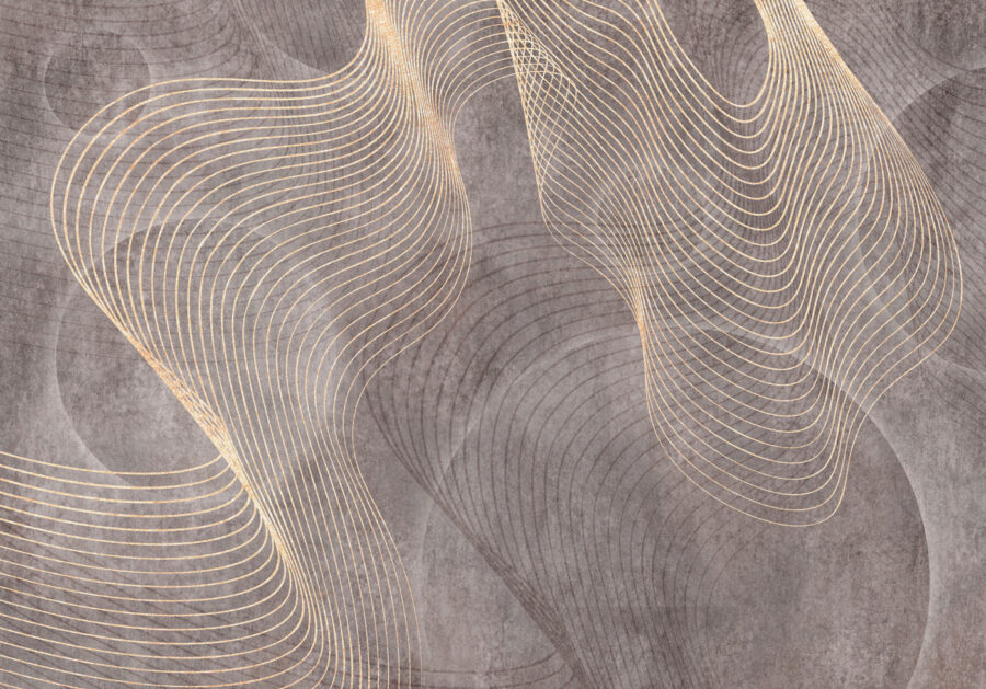 Wall murals Elegant lines on textured background. - Image 7