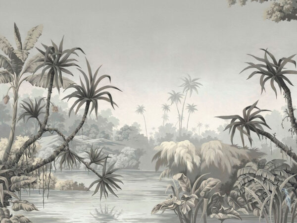 A wallpaper with a river and trees A wallpaper with a river and trees