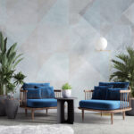 Wall murals White and grey background