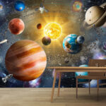 Wall murals Planets and stars in space