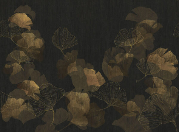 Elegant leaves on a dark background Elegant leaves on a dark background