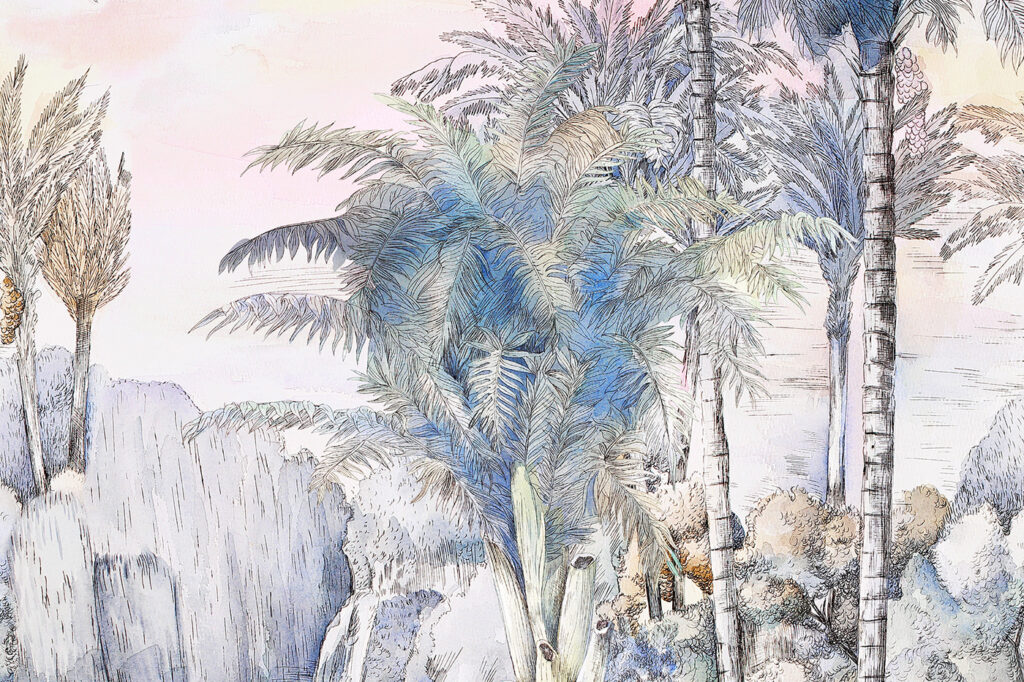 Group of palm trees Group of palm trees