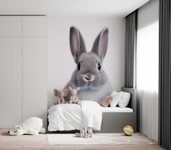 Cute rabbit with big expressive eyes. Cute rabbit with big expressive eyes.