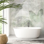 Wall murals Soft leaves in muted tones