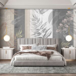 Wall mural Botanical patterns in muted tones