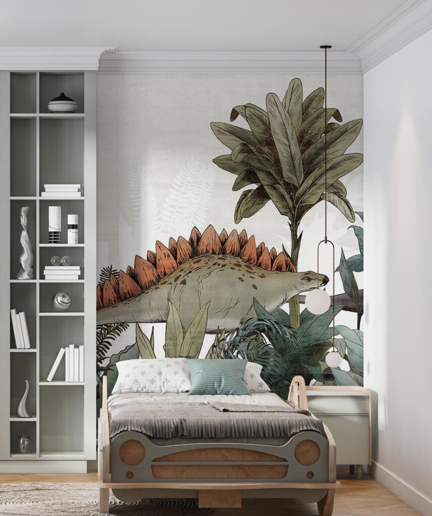 Group of dinosaurs in a jungle Group of dinosaurs in a jungle