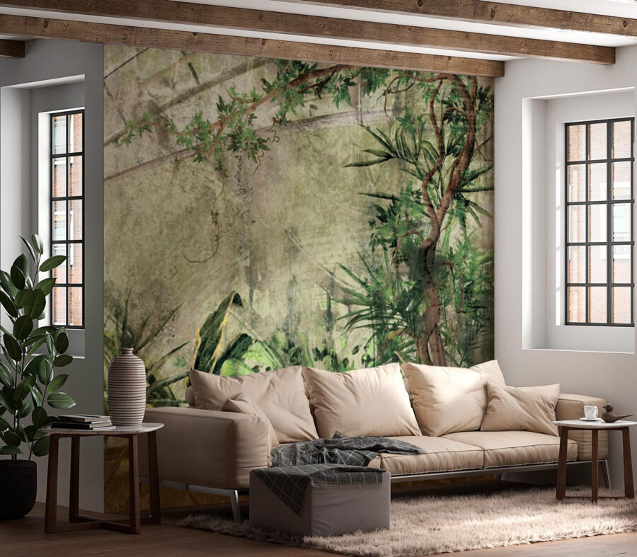Painting of plants and plants
