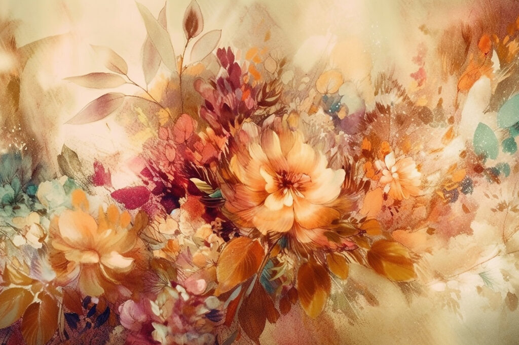 Painting of flowers Painting of flowers