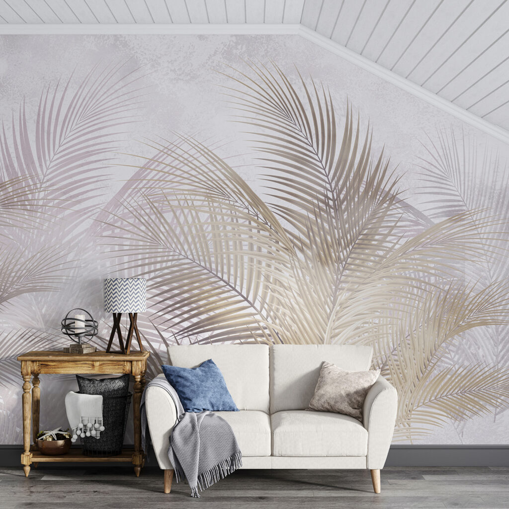 Group of palm leaves