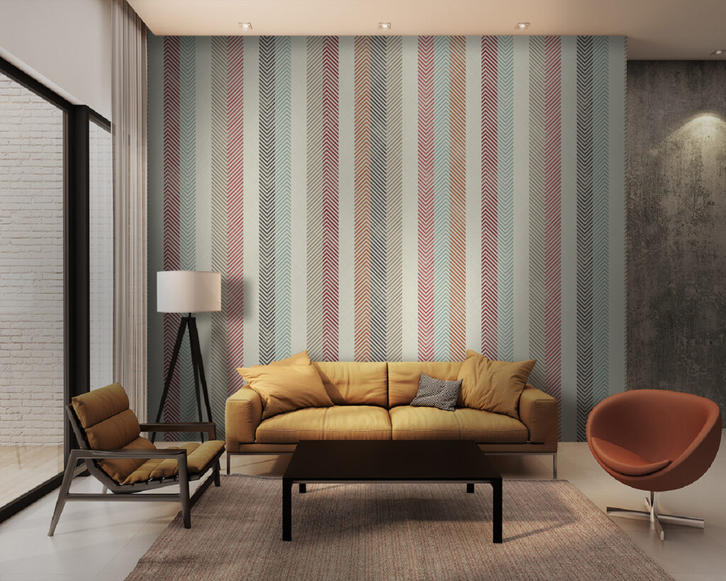 Colorful zigzag pattern design backdrop