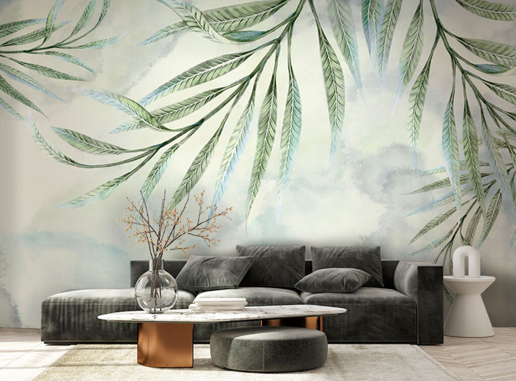 Delicate leaves against a soft backdrop