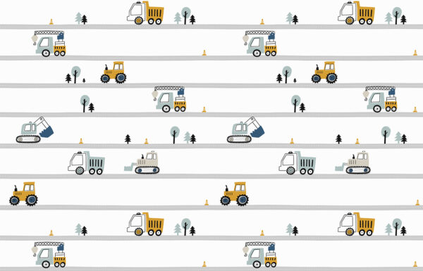 Pattern of cars and trees Pattern of cars and trees