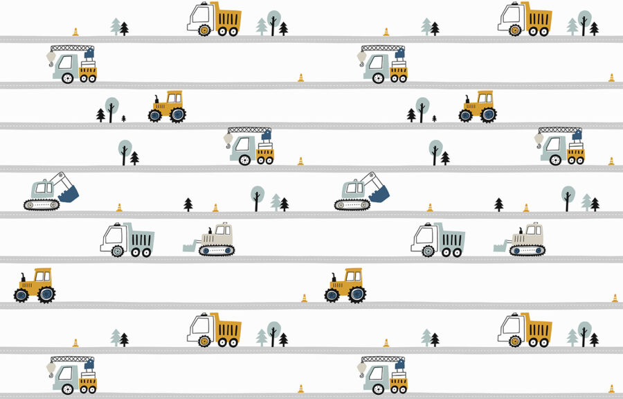 Pattern of cars and trees Pattern of cars and trees