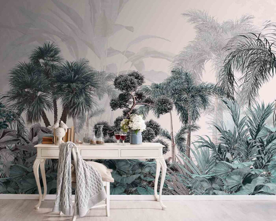 Wall murals Group of trees and plants