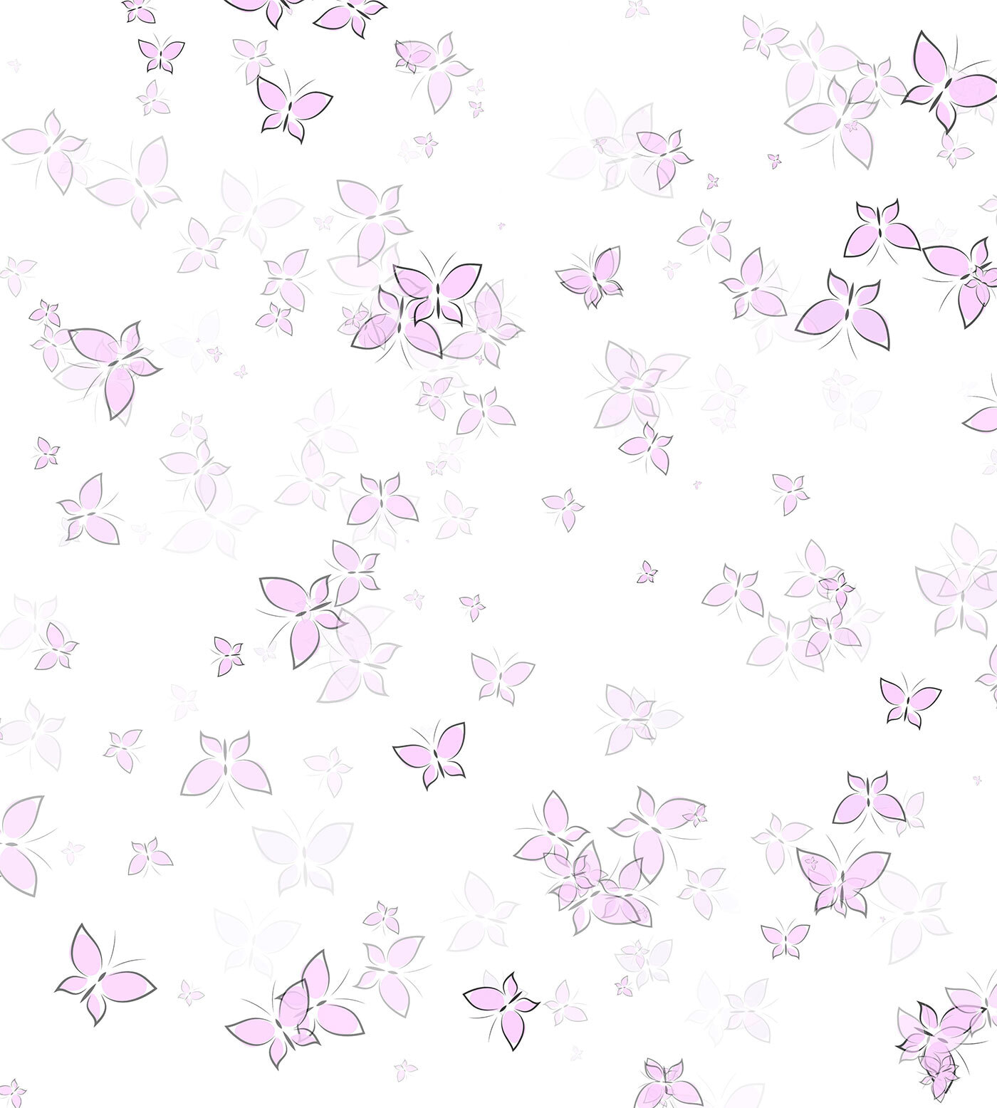 Group of butterflies on a white background u96320p - Group of butterflies on a white background - tegory