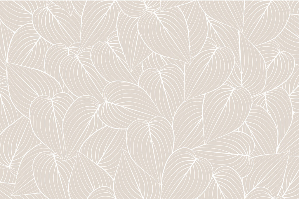 Pattern of leaves on a beige background Pattern of leaves on a beige background