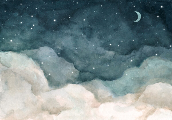 Clouds and stars in the sky Clouds and stars in the sky