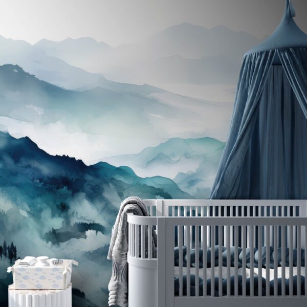 Painting of a mountain range Painting of a mountain range