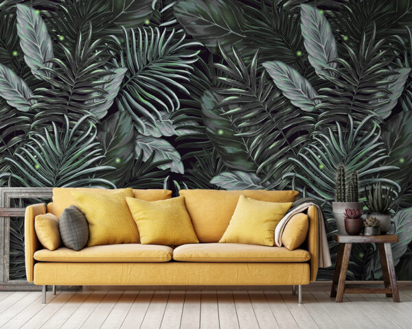 Lush foliage in vibrant green tones Lush foliage in vibrant green tones