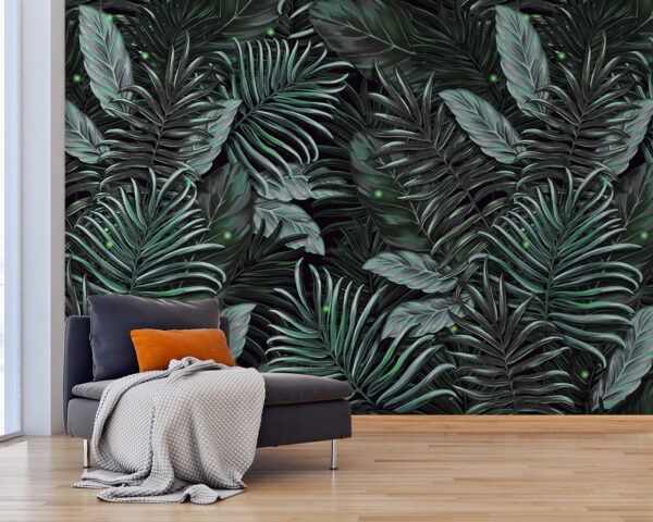 Lush foliage in vibrant green tones Lush foliage in vibrant green tones