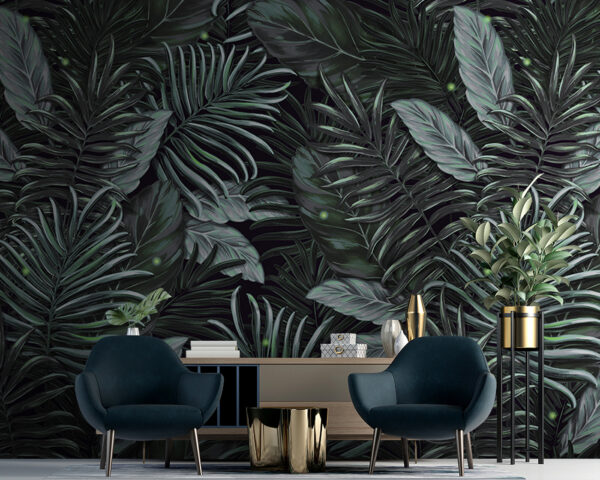 Lush foliage in vibrant green tones Lush foliage in vibrant green tones
