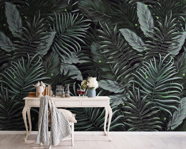 Lush foliage in vibrant green tones Lush foliage in vibrant green tones