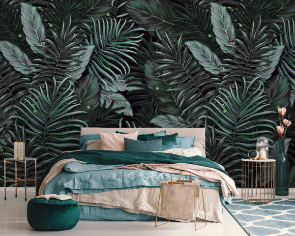 Lush foliage in vibrant green tones Lush foliage in vibrant green tones
