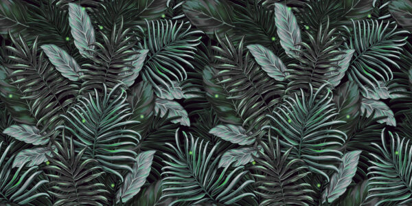 Lush foliage in vibrant green tones Lush foliage in vibrant green tones