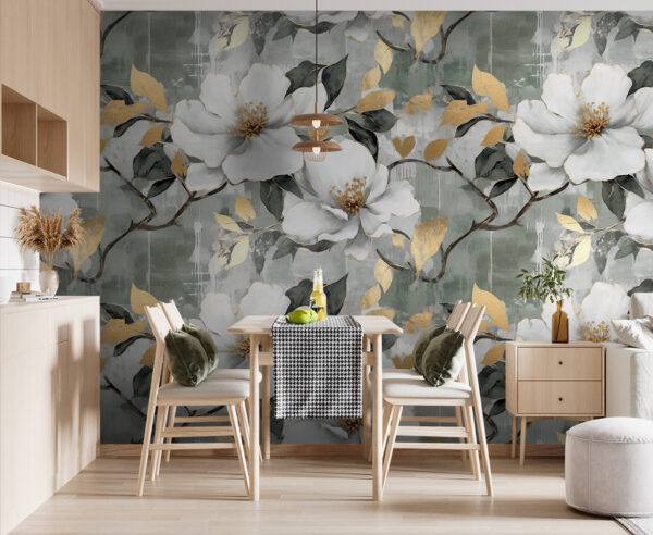 Delicate blooms against a muted background Delicate blooms against a muted background
