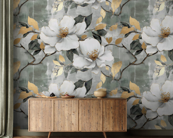 Delicate blooms against a muted background Delicate blooms against a muted background