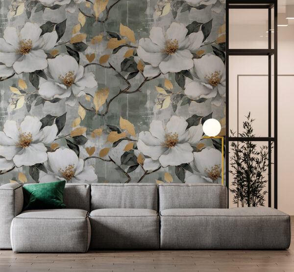 Delicate blooms against a muted background Delicate blooms against a muted background