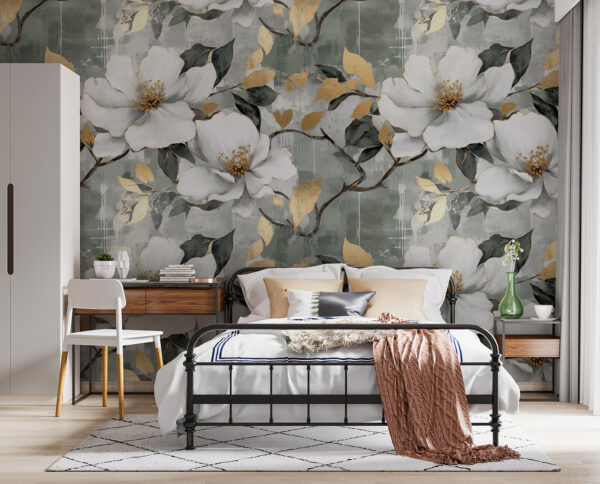 Delicate blooms against a muted background Delicate blooms against a muted background