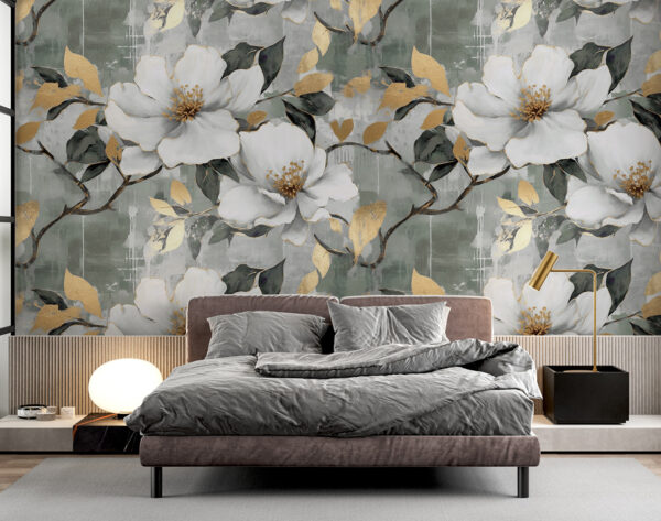 Delicate blooms against a muted background Delicate blooms against a muted background