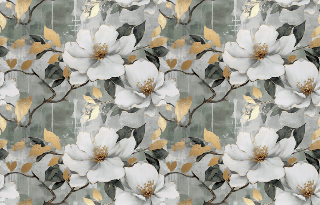 Delicate blooms against a muted background Delicate blooms against a muted background