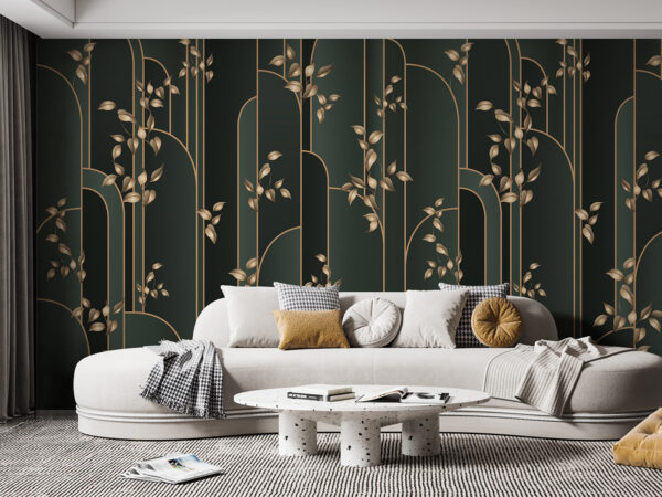 Wallpaper with leaves on it Wallpaper with leaves on it
