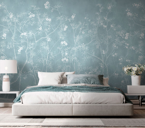 Wall murals Wall murals White drawing of a tree (SKU: u95796)