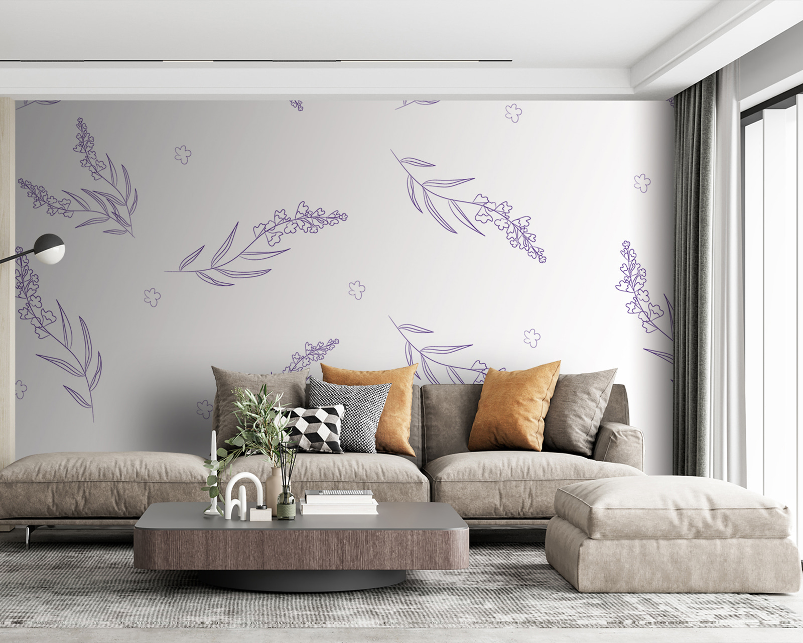 Pattern of purple flowers u95777pig63m - Pattern of purple flowers - tegory