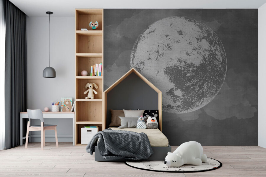 Full moon in the sky