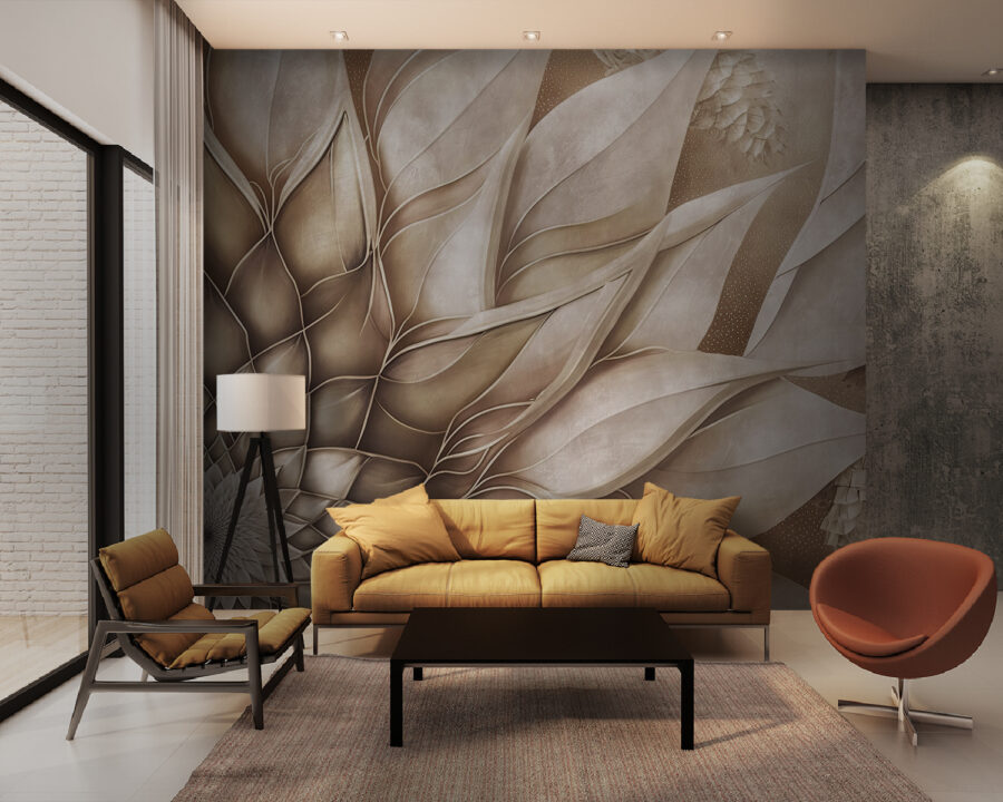 Elegant design of flowing petals.