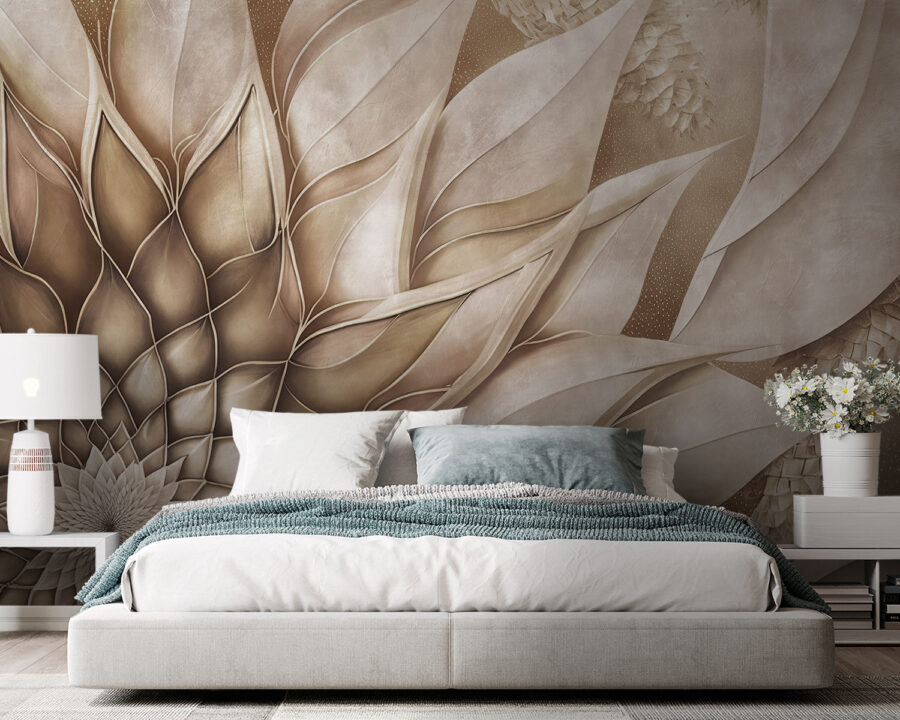 Elegant design of flowing petals.