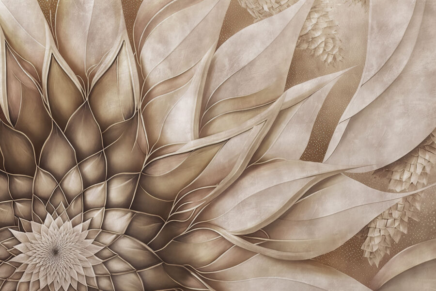 Elegant design of flowing petals.