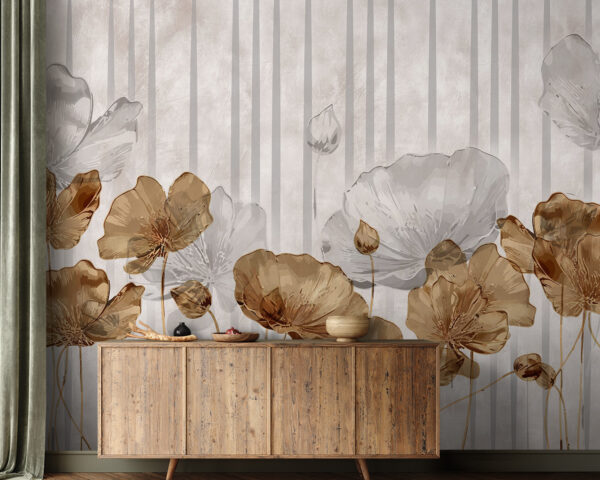 Wallpaper with flowers Wallpaper with flowers