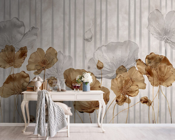 Wallpaper with flowers Wallpaper with flowers