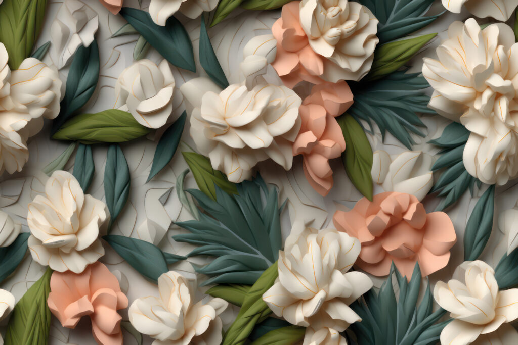 Delicate flowers with lush greenery. Delicate flowers with lush greenery.