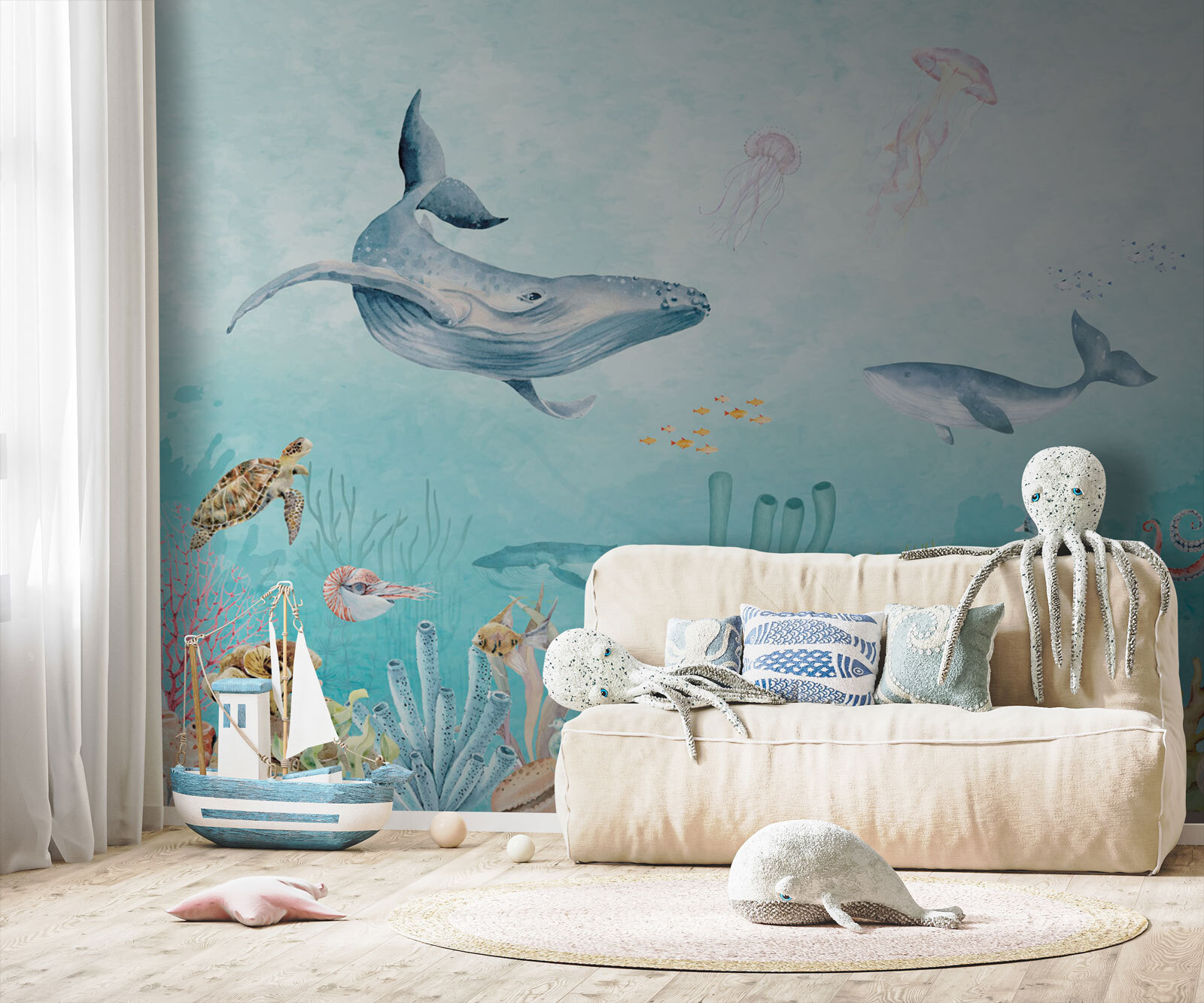 Watercolor of a sea life