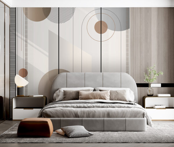 Abstract geometric shapes in soft tones. Abstract geometric shapes in soft tones.